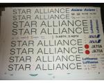 Decalque Avi�o Asiana Lufthansa Star Alliance